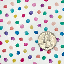 Load image into Gallery viewer, COLORFUL CONFETTI - Custom Printed Smooth Faux Leather
