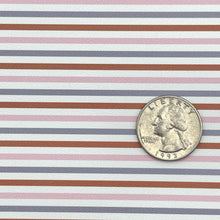 Load image into Gallery viewer, EARTHY STRIPES - Custom Printed Smooth Faux Leather
