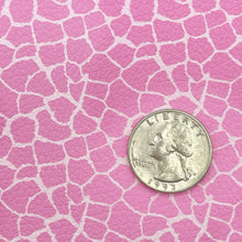 Load image into Gallery viewer, PINK GIRAFFE - Custom Printed Faux Leather
