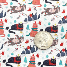 Load image into Gallery viewer, PURRR-FECT CHRISTMAS - Custom Printed Faux Leather
