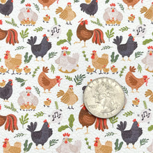 Load image into Gallery viewer, CHICKENS - Custom Printed Faux Leather
