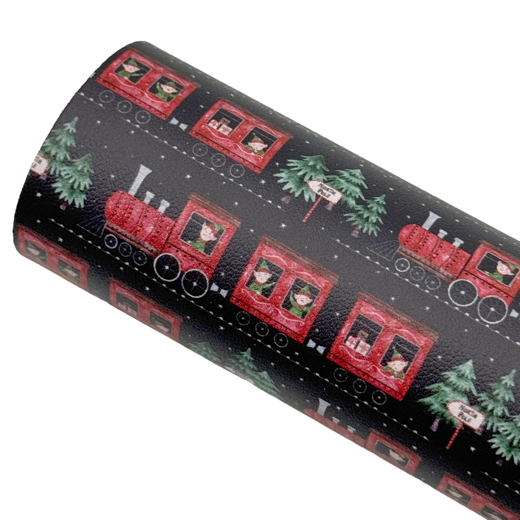 POLAR EXPRESS - Custom Printed Smooth Faux Leather