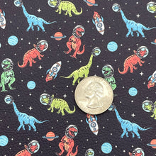 Load image into Gallery viewer, SPACE DINOS - Custom Printed Faux Leather
