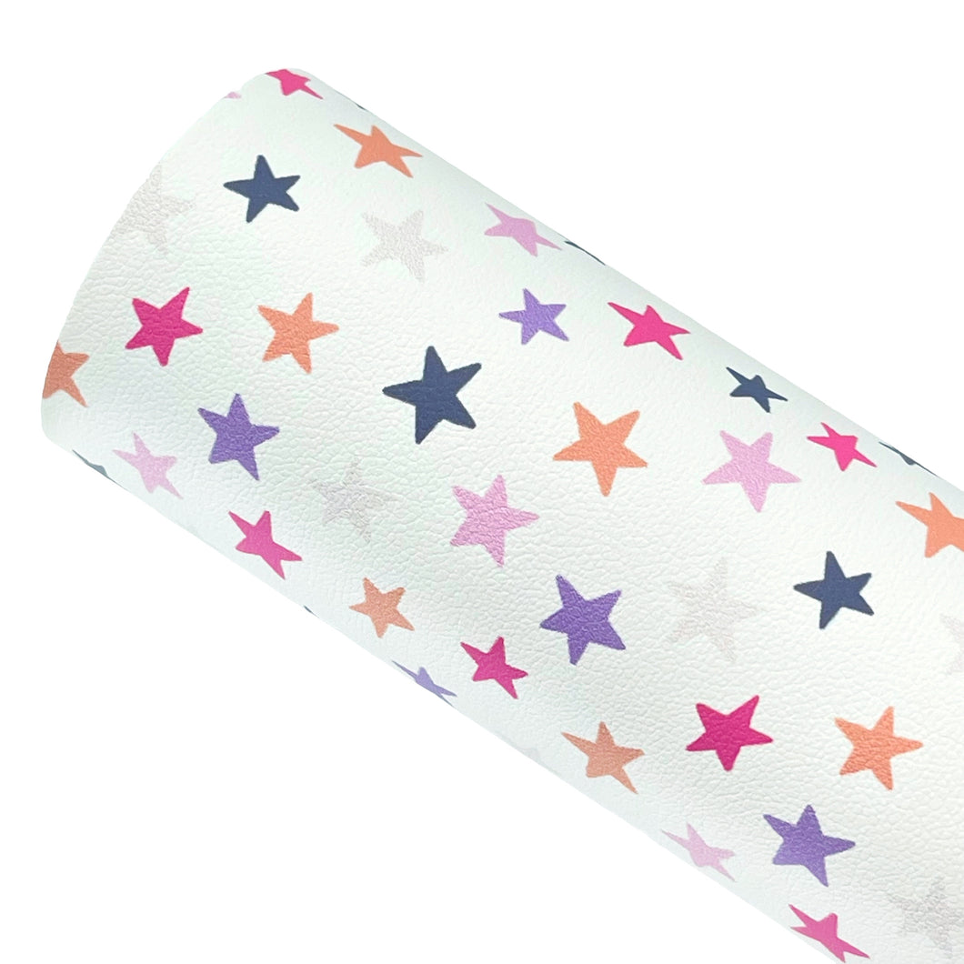 SWEET STARS - Custom Printed Smooth Faux Leather