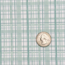 Load image into Gallery viewer, SAGE PLAID - Custom Printed Smooth Faux Leather
