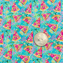 Load image into Gallery viewer, PREPPY PIZZA - Custom Printed Smooth Faux Leather
