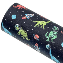 Load image into Gallery viewer, SPACE DINOS - Custom Printed Faux Leather
