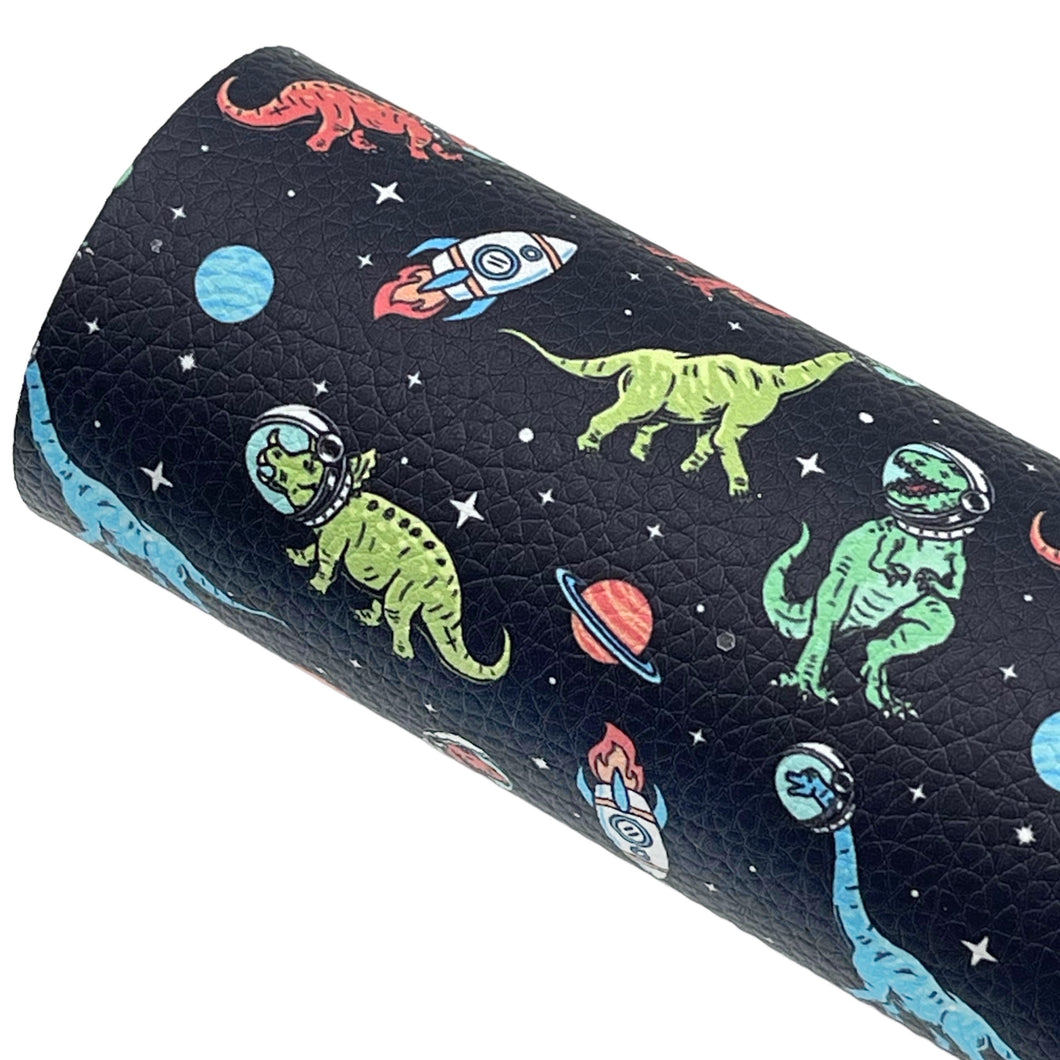 SPACE DINOS - Custom Printed Faux Leather