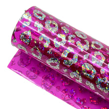 Load image into Gallery viewer, MAGENTA HOLO LEOPARD - Transparent Jelly
