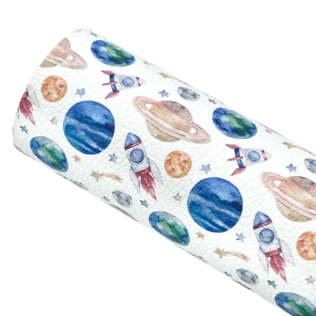 SPACE EXPLORATION - Custom Printed Faux Leather