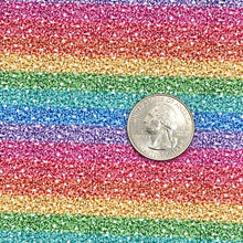 Load image into Gallery viewer, GLITTER RAINBOW - Custom Printed Faux Leather
