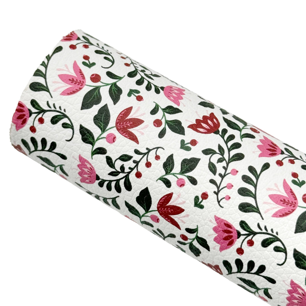 ELOISE FLORAL - Custom Printed Faux Leather