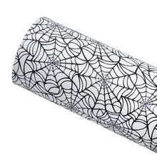 Load image into Gallery viewer, SPIDERWEBS(Non-Glow) - Custom Printed Faux Leather
