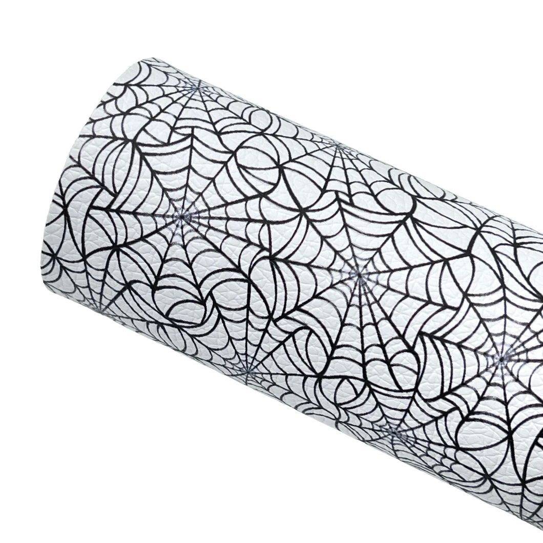 SPIDERWEBS(Non-Glow) - Custom Printed Faux Leather