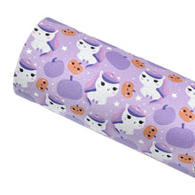 Load image into Gallery viewer, HALLOWEEN UNICORNS - Custom Printed Smooth Faux Leather
