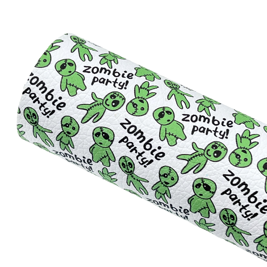 ZOMBIE PARTY(Non-Glow) - Custom Printed Faux Leather