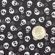 Load image into Gallery viewer, SPOOKY SKULLS - Custom Printed Faux Leather
