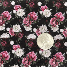 Load image into Gallery viewer, MORTICIA FLORAL - Custom Printed Faux Leather
