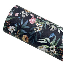 Load image into Gallery viewer, RAVEN FLORAL - Custom Printed Faux Leather
