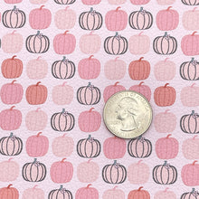 Load image into Gallery viewer, PINK PUMPKINS - Custom Printed Faux Leather
