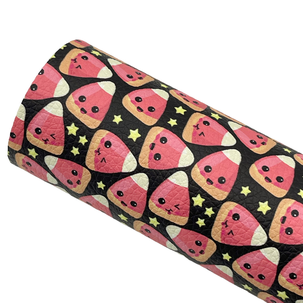 HAPPY CANDY CORN - Custom Printed Faux Leather