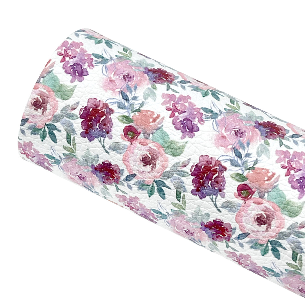 EVIE FLORAL - Custom Printed Faux Leather