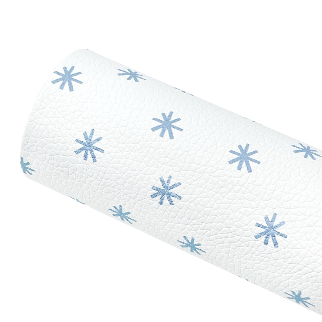 BLUE STARS - Custom Printed Faux Leather