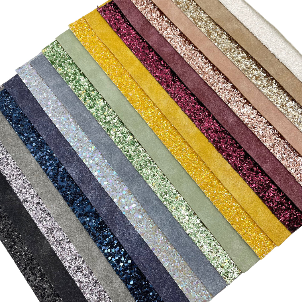 DISTRESSED SHIMMER SUEDE & MATCHING GLITTERS BUNDLE