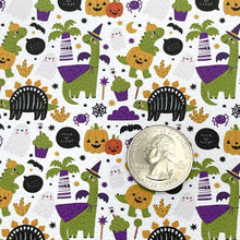 Load image into Gallery viewer, DINO TRICK OR TREAT - Custom Printed Faux Leather
