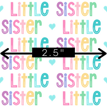 Load image into Gallery viewer, RAINBOW LITTLE SISTER - Custom Printed Fabric
