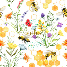 Load image into Gallery viewer, BOTANICAL BEES - Custom Printed Rib Knit
