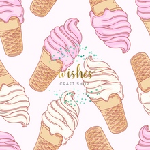 Load image into Gallery viewer, ICE CREAM CONES - Custom Printed Fabric
