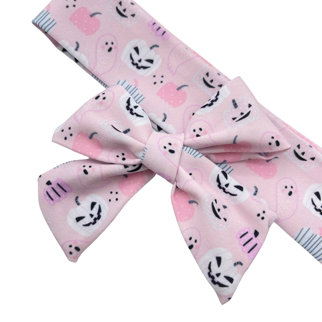 PINK HALLOWEEN - Printed Bow Strip