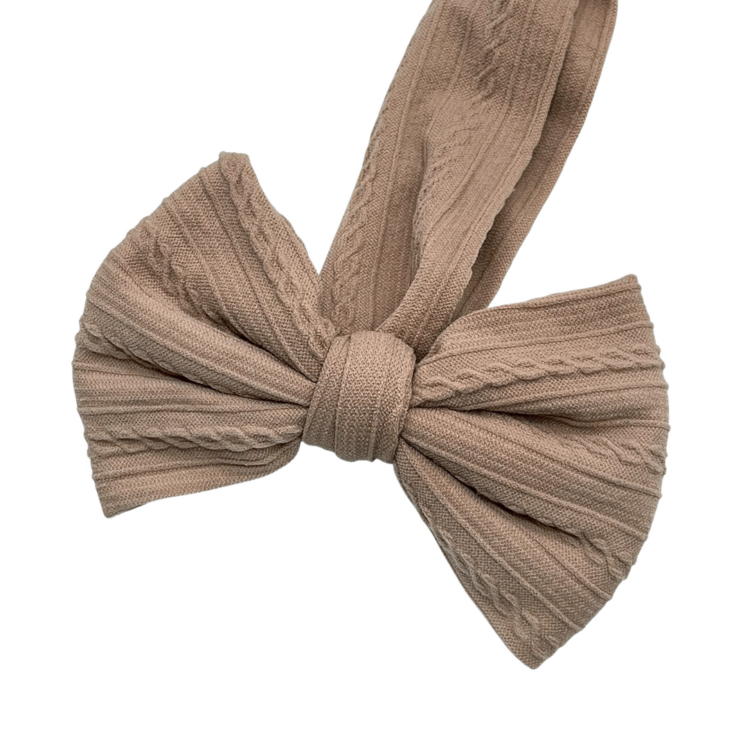 MOCHA - Cable Knit Nylon Strip