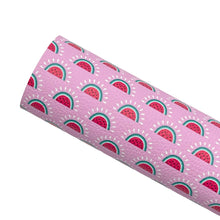 Load image into Gallery viewer, WATERMELON RAINBOWS - Custom Printed Leather
