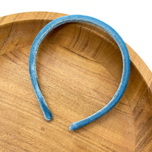 Load image into Gallery viewer, LIGHT BLUE VELVET - Skinny Headband
