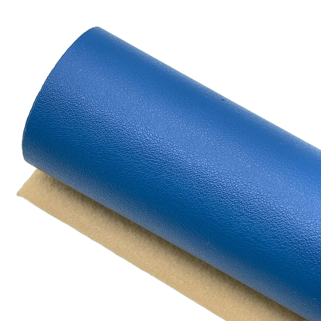 BLUE - Smooth Faux Leather