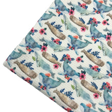 Load image into Gallery viewer, WHALE SONG -  Custom Printed Bullet Liverpool Fabric
