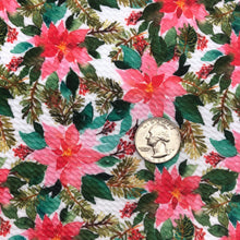 Load image into Gallery viewer, PINK POINSETTIA -  Custom Printed Bullet Liverpool Fabric

