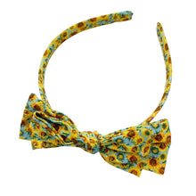 Load image into Gallery viewer, SUNFLOWERS - Printed Bow Headband
