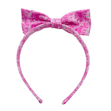 Load image into Gallery viewer, PINK TIE DYE - Printed Bow Headband
