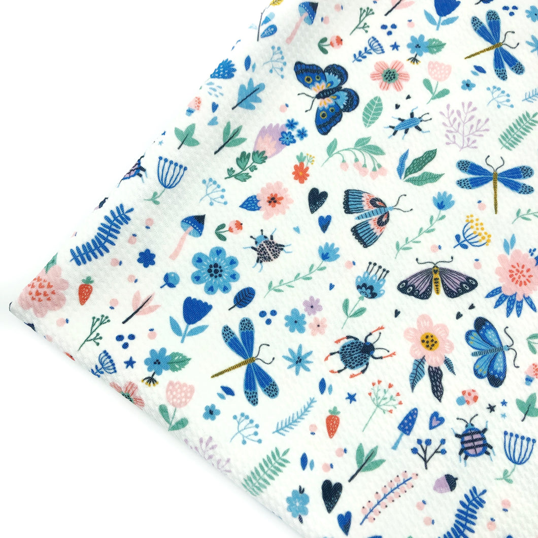 IN THE GARDEN - Custom Printed Bullet Liverpool Fabric