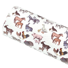 Load image into Gallery viewer, RUSTIC FARM ANIMALS - Custom Printed Leather
