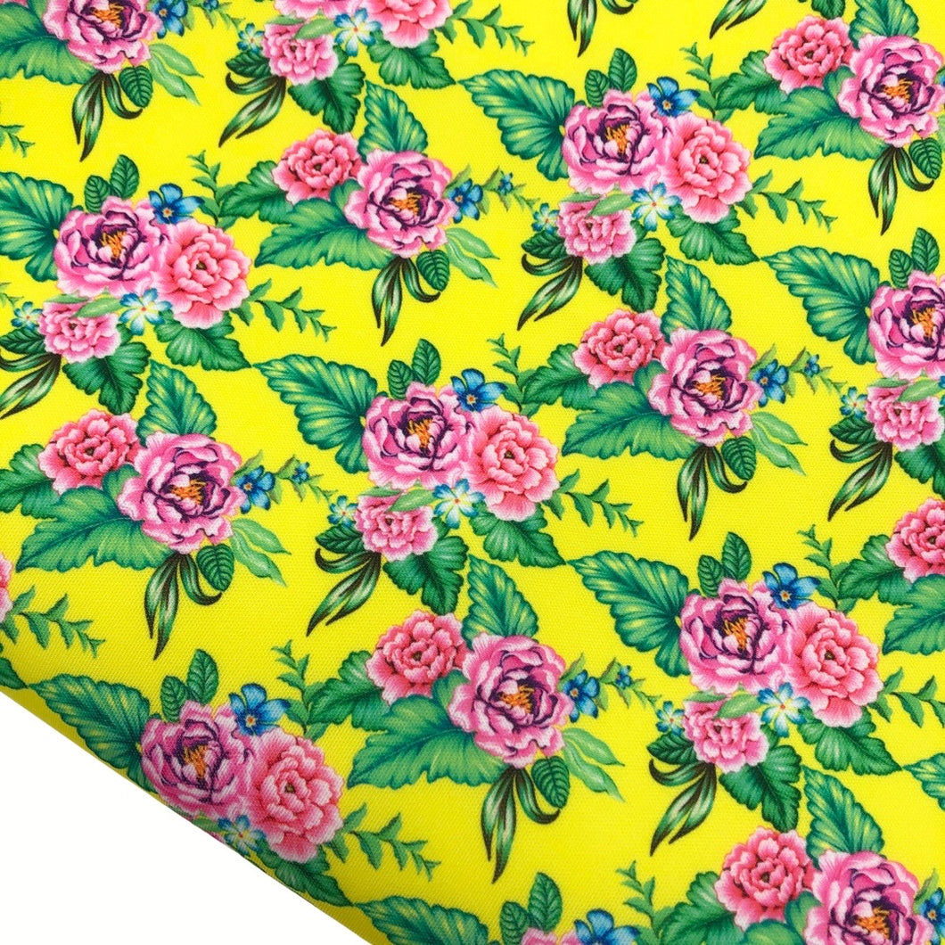 ROSA AMARILLO - Scuba Neoprene Fabric
