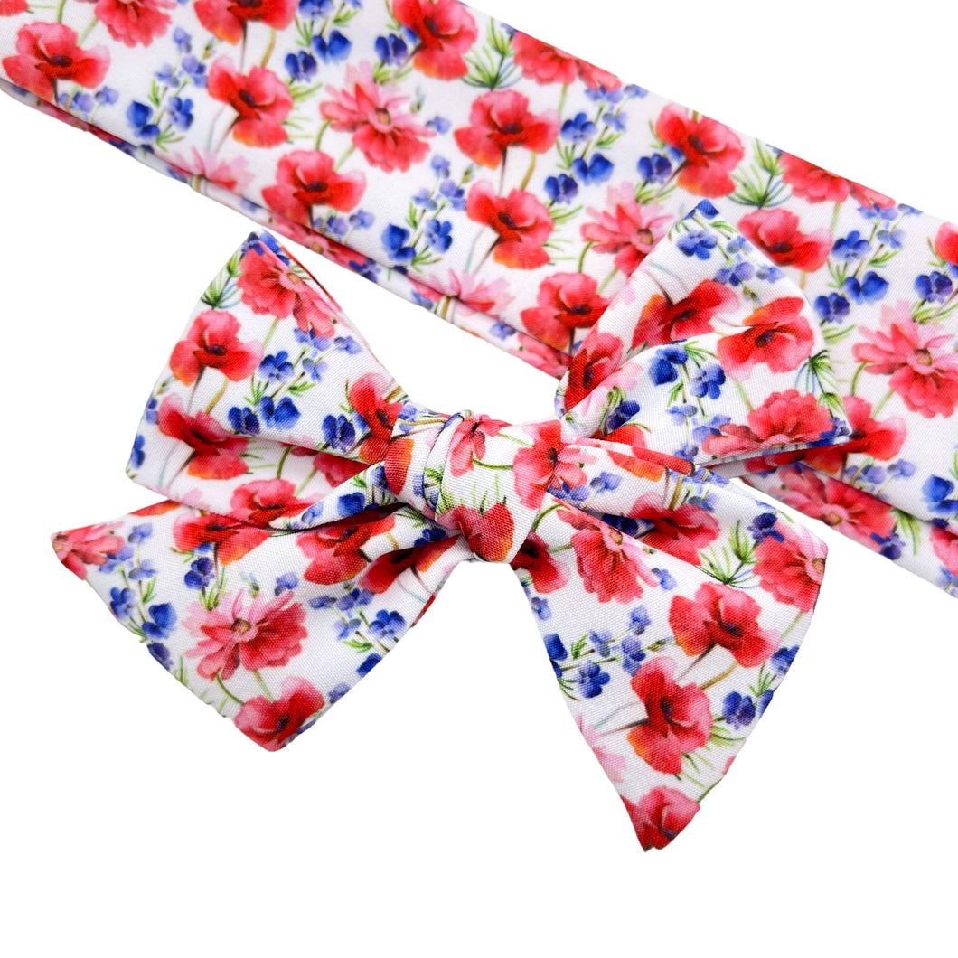 SWEET LIBERTY FLORAL - Printed Bow Strip