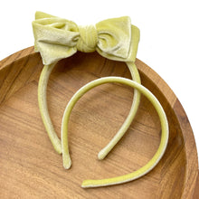 Load image into Gallery viewer, YELLOW VELVET - Bow Headband
