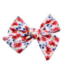 Load image into Gallery viewer, SWEET LIBERTY FLORAL - PRE-TIED Printed Bow

