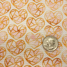 Load image into Gallery viewer, GEO HEARTS -  Custom Printed Bullet Liverpool Fabric
