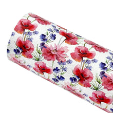 Load image into Gallery viewer, SWEET LIBERTY FLORAL - Custom Printed Faux Leather
