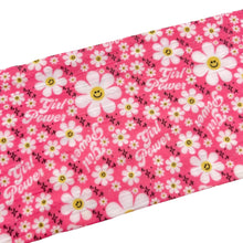 Load image into Gallery viewer, GIRL POWER DAISIES - Custom Printed Cable Knit Nylon Strip
